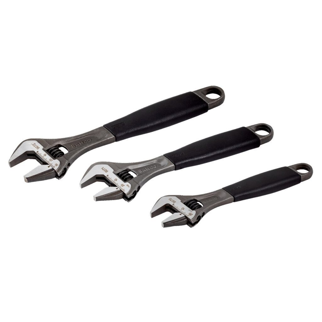 Bahco Lot de 3 Clés à Molette Adjust 3-90 (9070/9071/9072) – Bahco