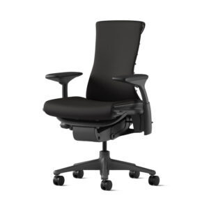 Herman Miller Embody, fauteuil de bureau ergonomique, tissu Rhythm noir