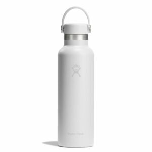 Hydro Flask Standard Mouth 621 ml (21 oz) avec bouchon Flex Straw – Blanc