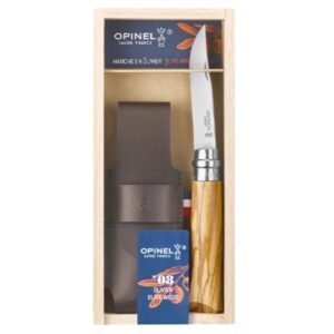 Opinel N°08 Olivier + Étui Alpine (Inox)