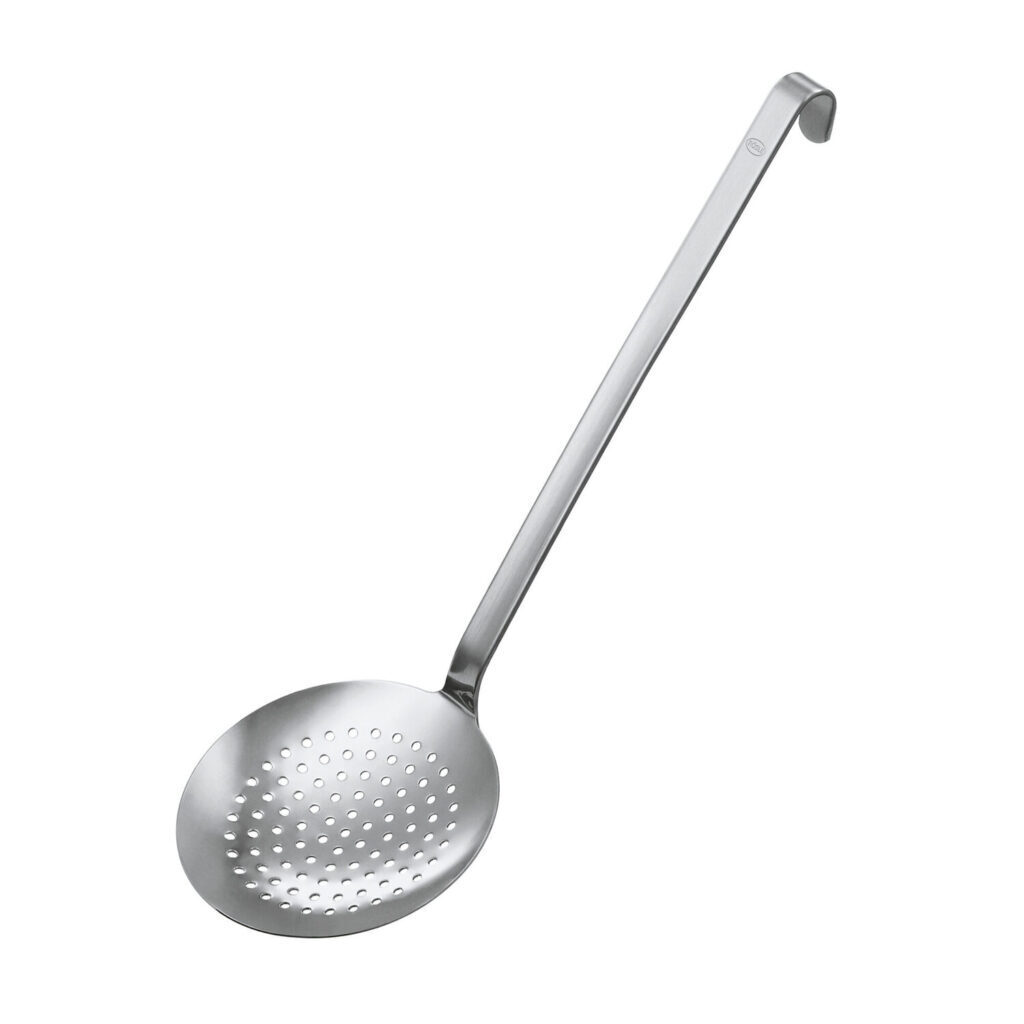 Rösle Écumoire Plate à Gros Trous Inox 18/10, 12cm – Rösle