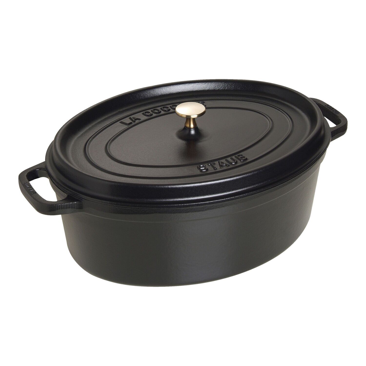 Staub Cocotte Ovale en Fonte 37cm 8L Noir Mat – Staub