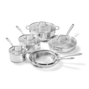 All-Clad D3 – Batterie de cuisine inox triple épaisseur 10 pièces