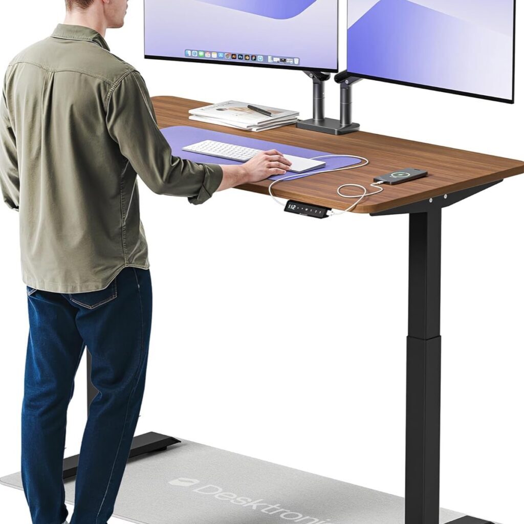 Bureau Assis-Debout Électrique 140×70 cm Double Moteur – Desktronic