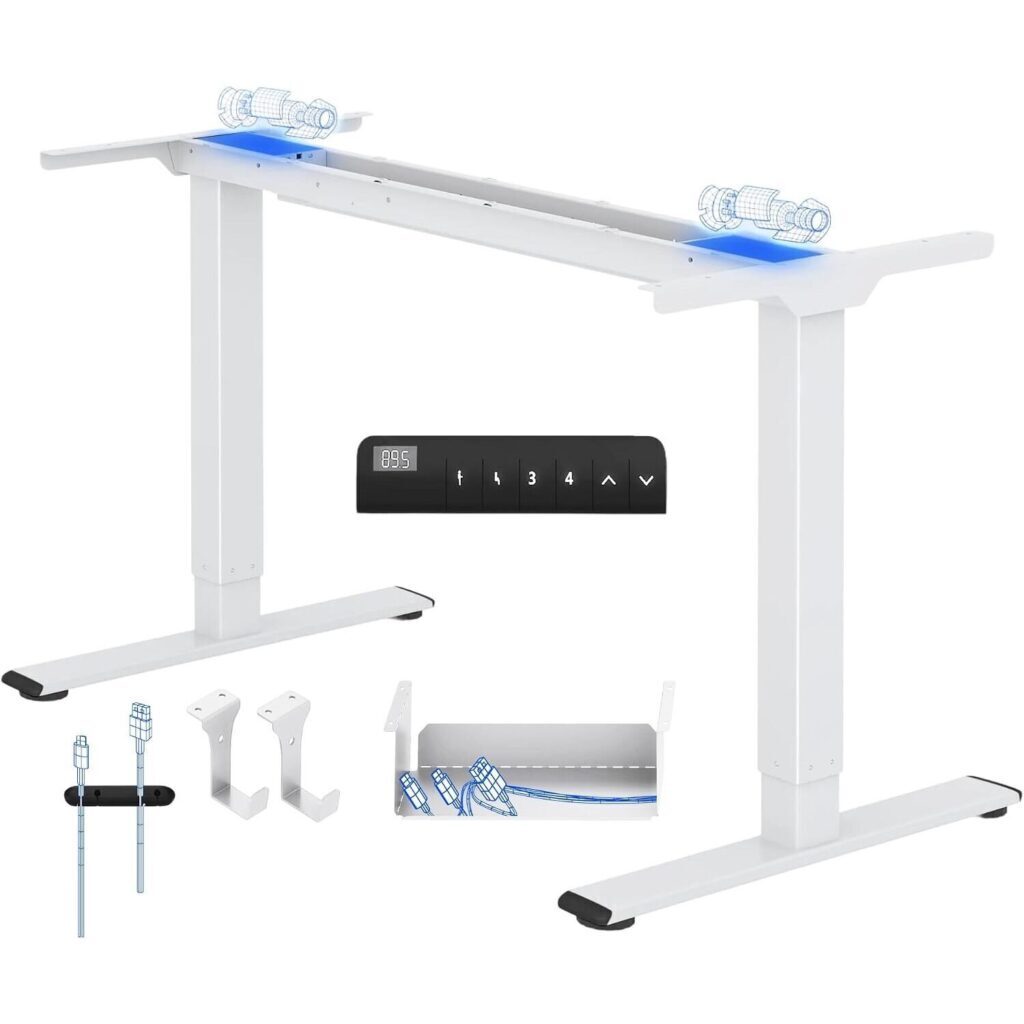 Flexispot E1 Pro Cadre de Bureau Assis-Debout Électrique 2 Moteurs – Flexispot