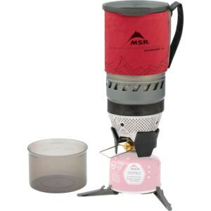 MSR WindBurner Système de réchaud coupe-vent personnel pour camping et randonnée Rouge – MSR