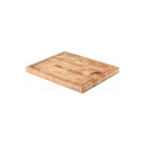 Planche à découper hévéa bois de bout 37 x 29 cm – Continenta